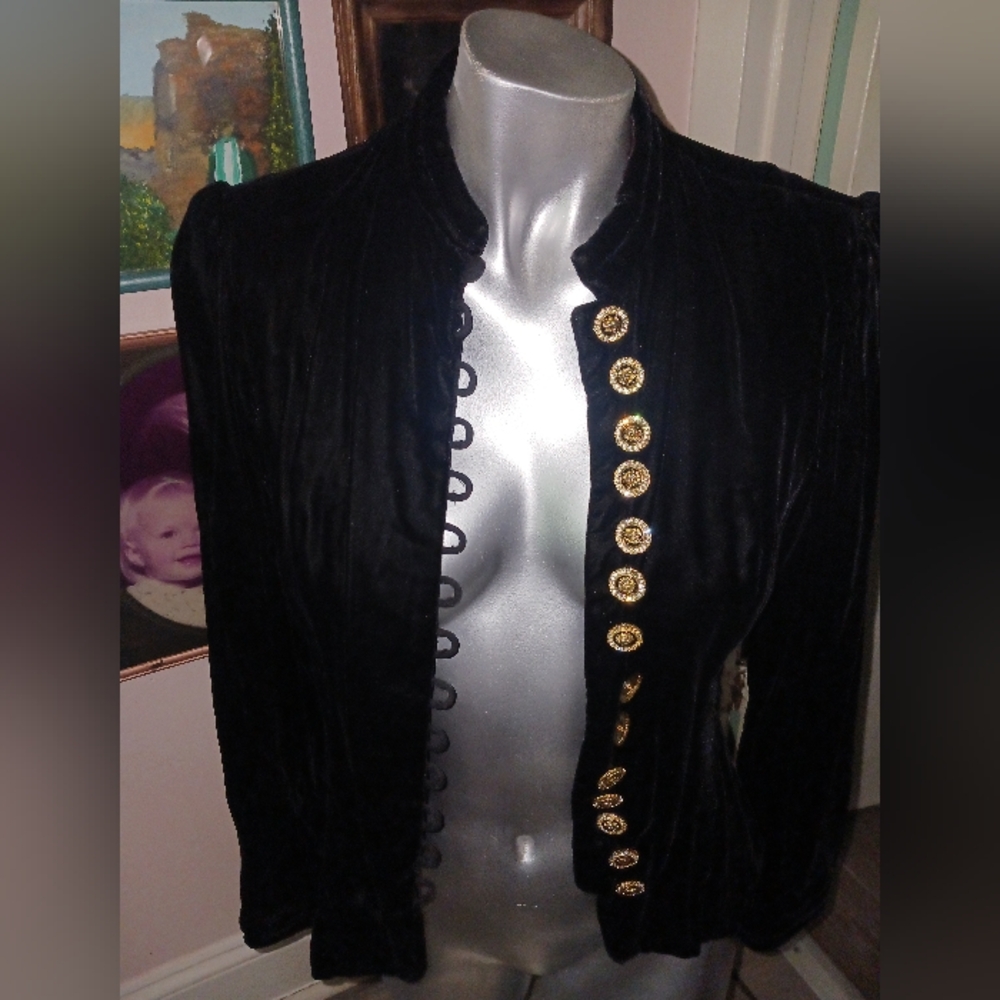 80s Authentic Albert Nipon Velvet Blazer
